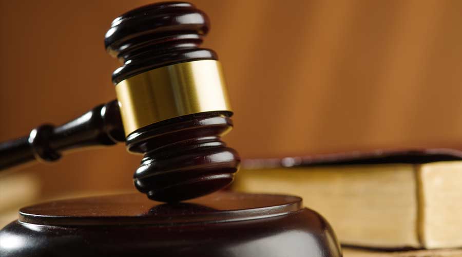 Gavel judge table