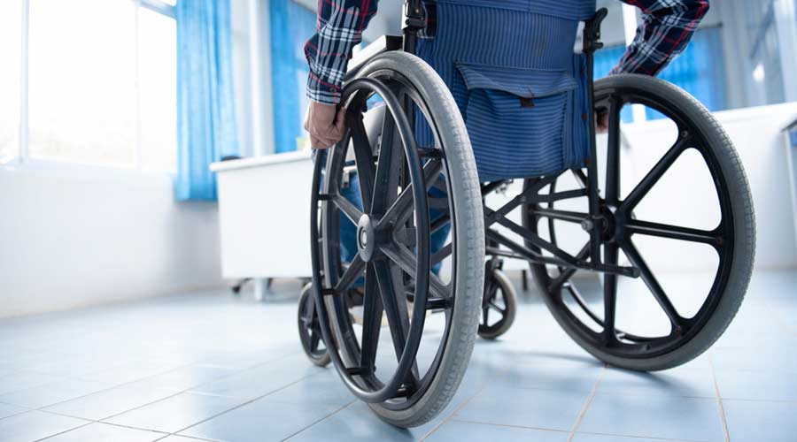 Wheelchair in facility