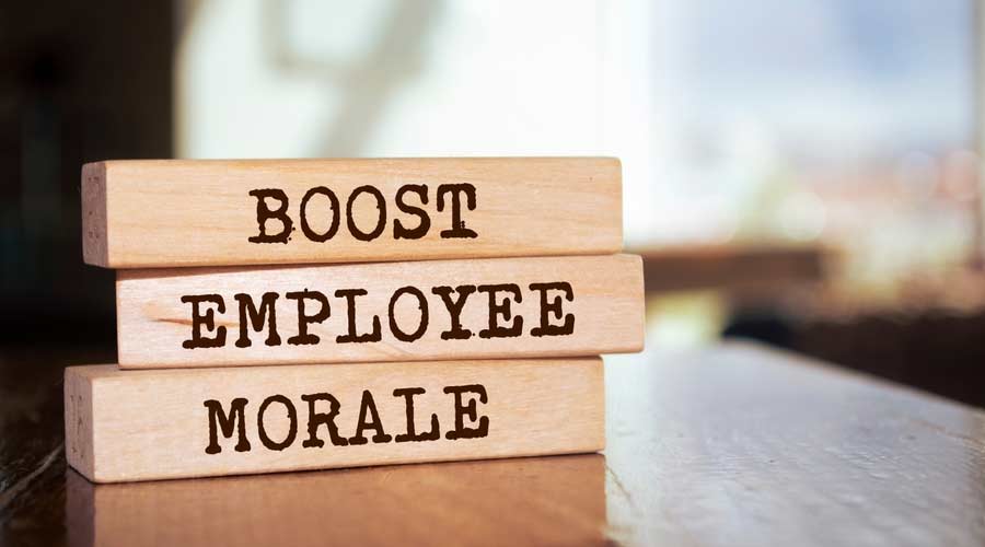 Boost employee morale