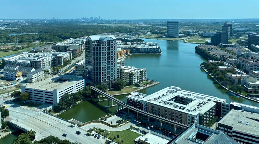 Irving Texas sky view