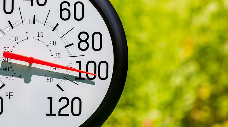 Heat safety thermometer