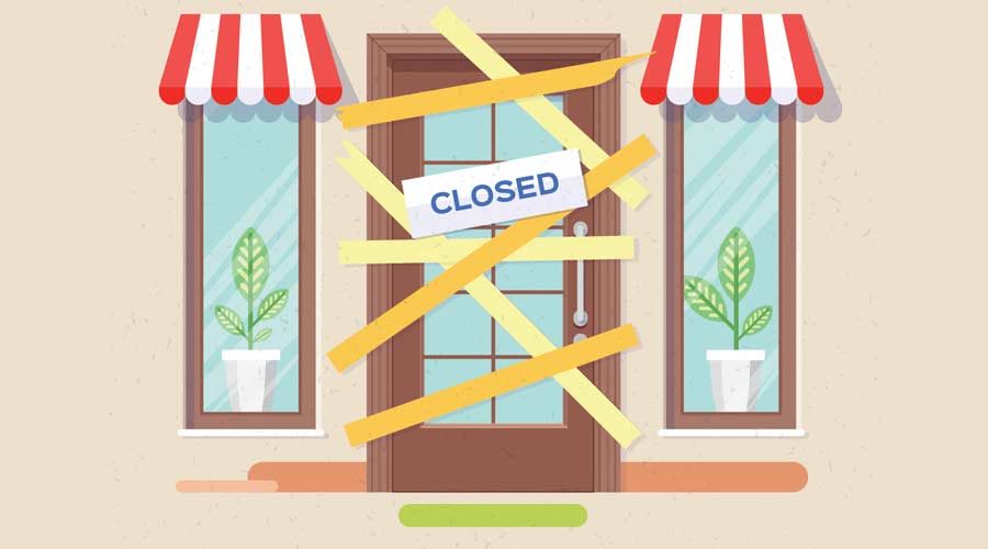 Failed business closed