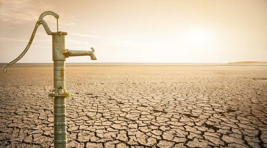 Water scarcity concept