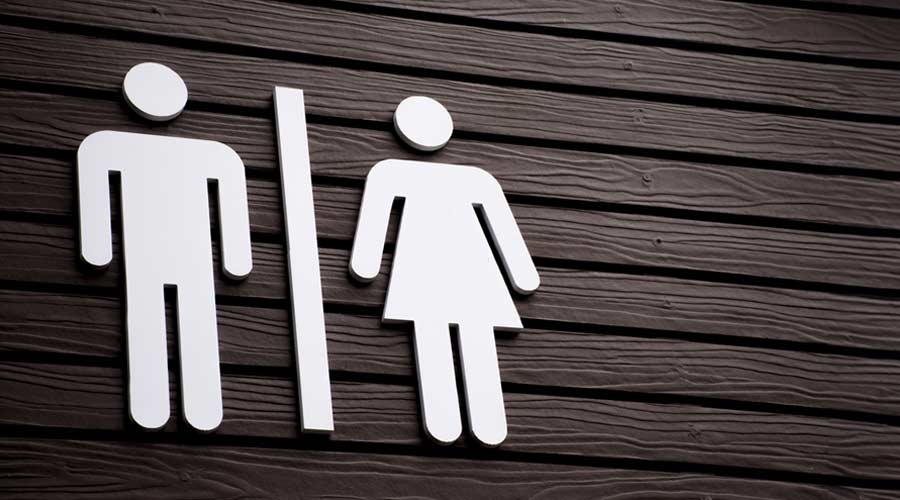 Restroom sign