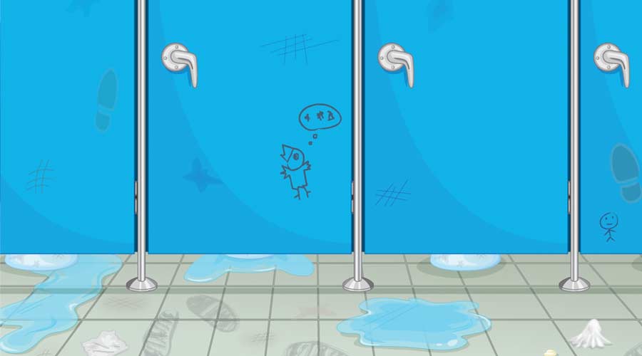 Restroom toilet