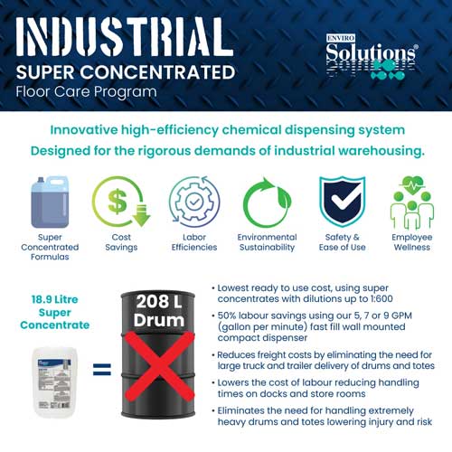 Enviro-Solutions Super Concentrated Industrial Floor Care Program