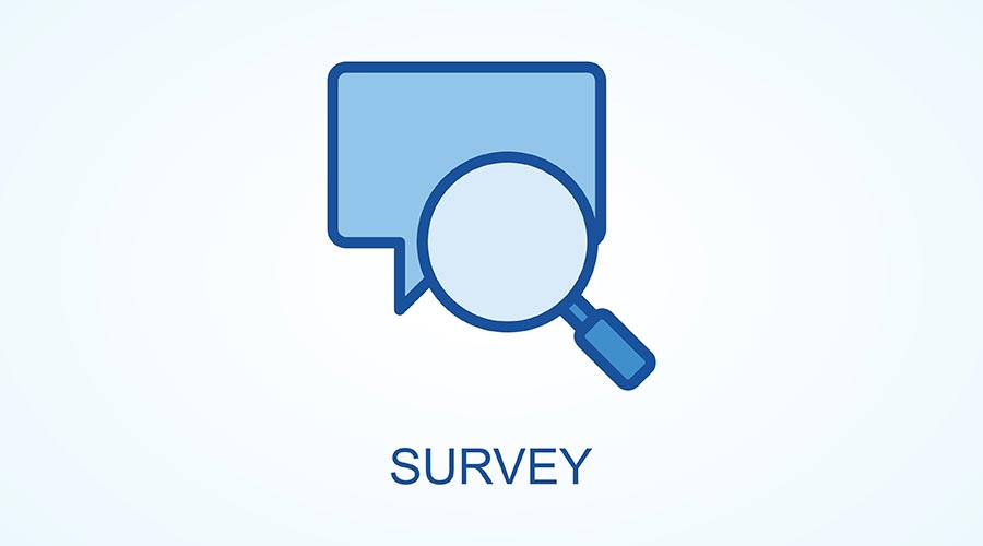 Vector image suggesting a survey