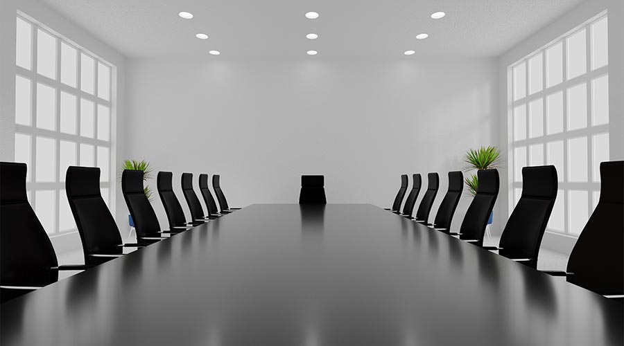 meeting or conference room and board.mock up concept.3d illustration