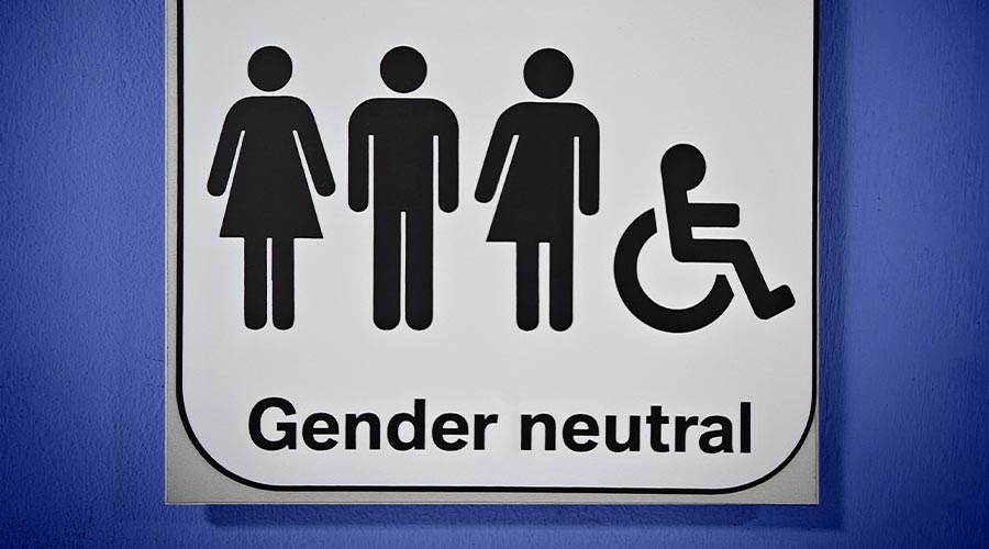 gender neutral bathroom sign