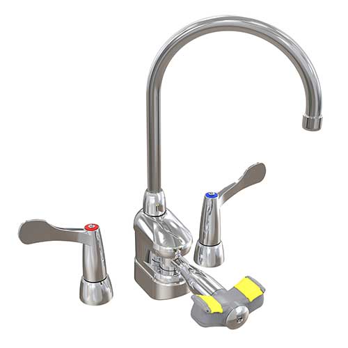 Halo Swing-Activated Faucet and Eyewash