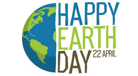 Earth day logo design. 